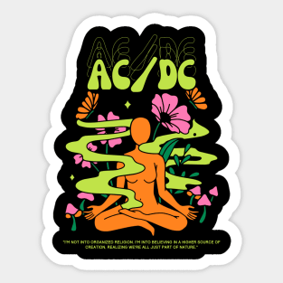 Ac/Dc // Yoga Sticker